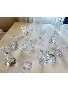 Swarovski 9 Pieces 1996-1998 Annual Society Edition Lot Unicorn Dragon Pegasus
